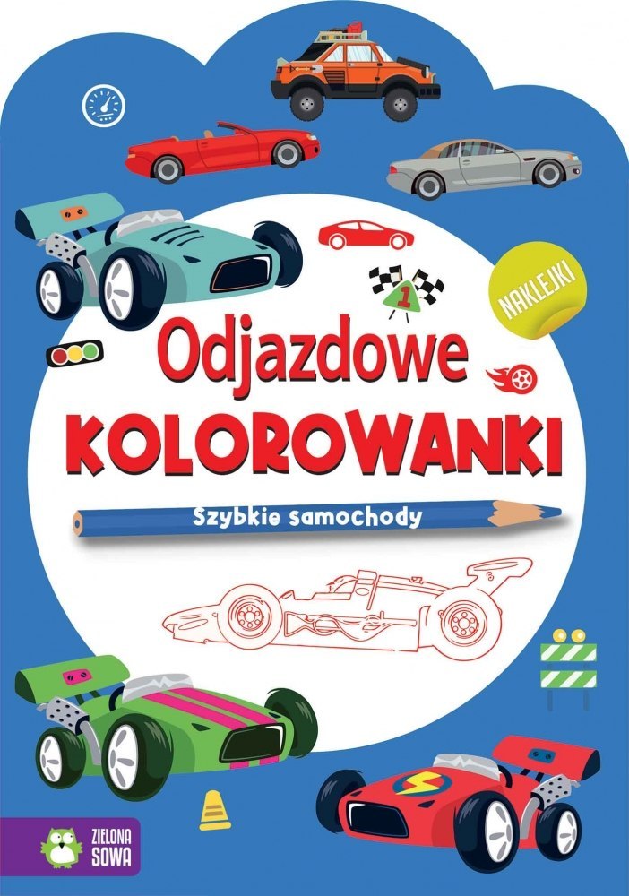 COOL COLORING PAGES. FAST CARS PUBLISHED BY ZIELONA OWL